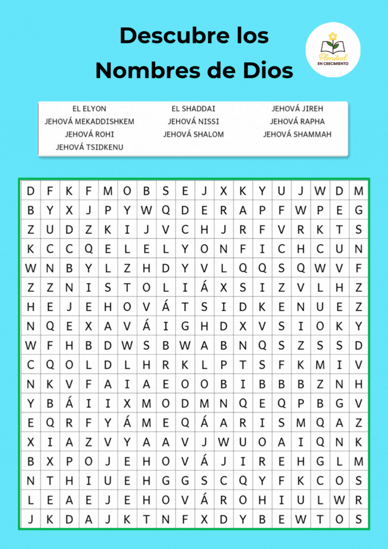 DC001 Crossword - The Names of God