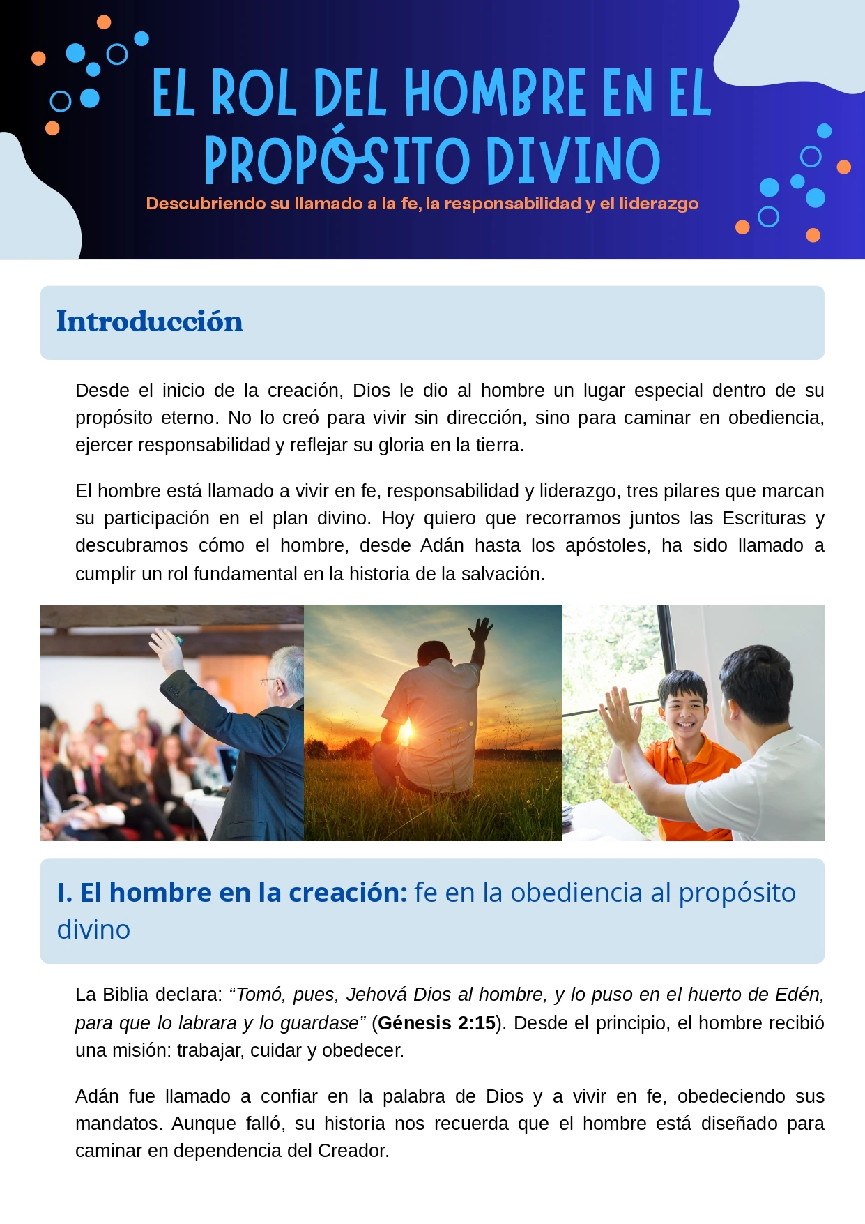 RF003 - El Rol del Hombre en el Propósito Divino